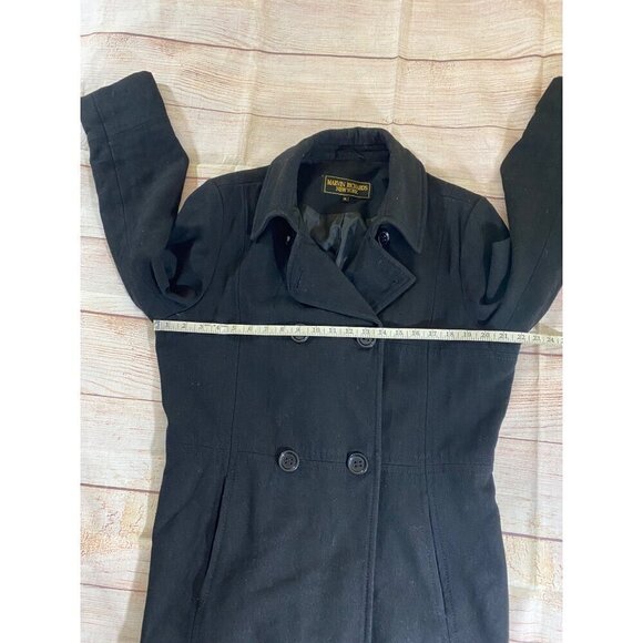 Marvin Richards New York Women's Black Button Front Coat - XL - Picture 8 of 12